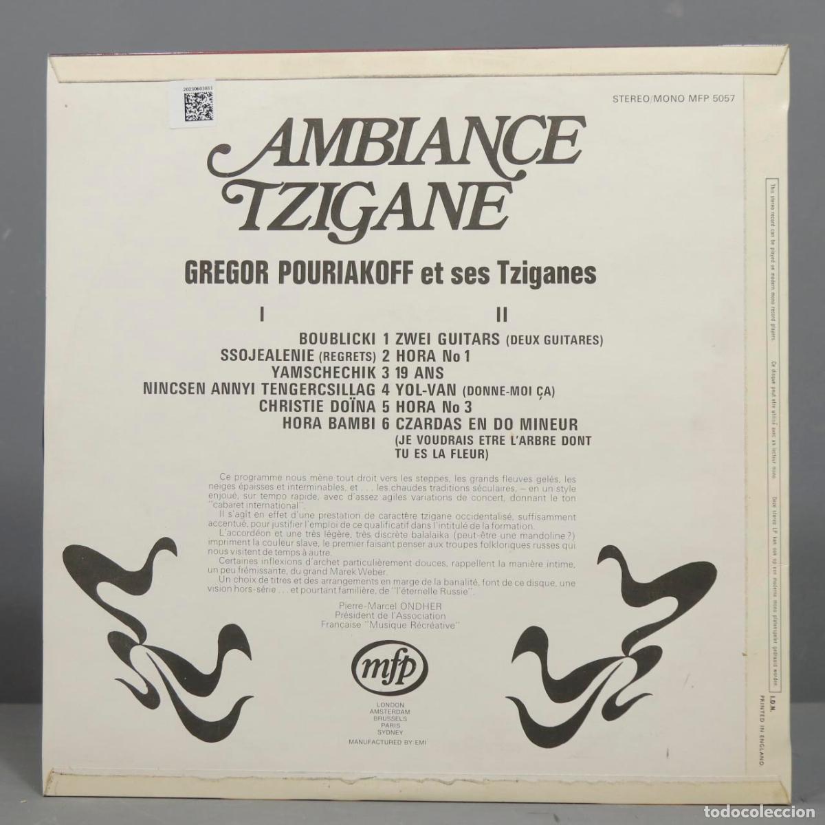 Discos de vinilo: LP. AMBIANCE TZIGANE. POURIAKOFF - Foto 2