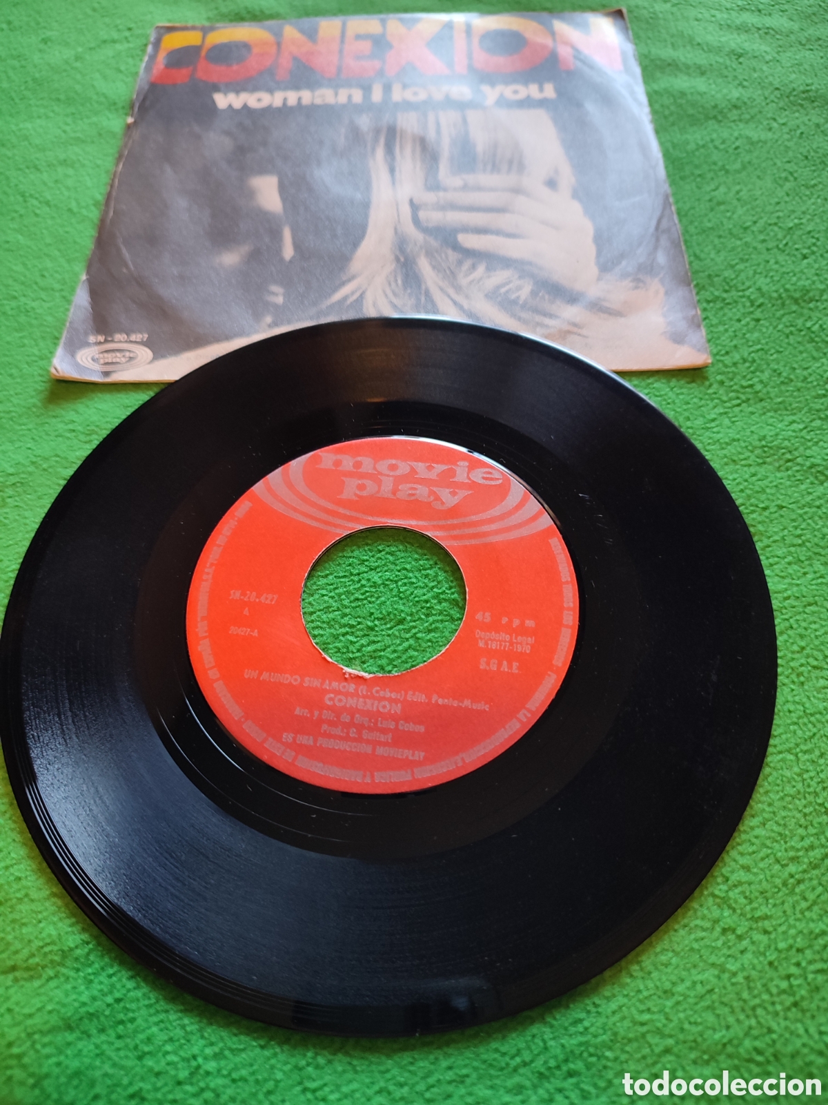 Discos de vinilo: Conexi&oacute;n - Un mundo sin amor - Foto 2