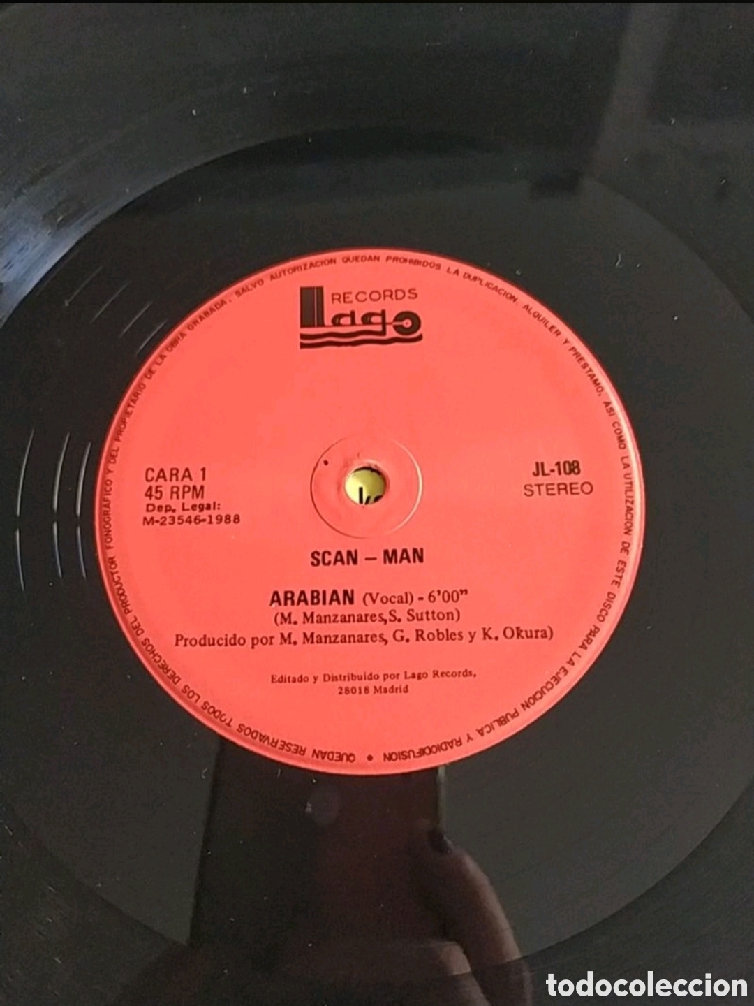 Discos de vinilo: Maxi single Scan Man. Arabian - Foto 3