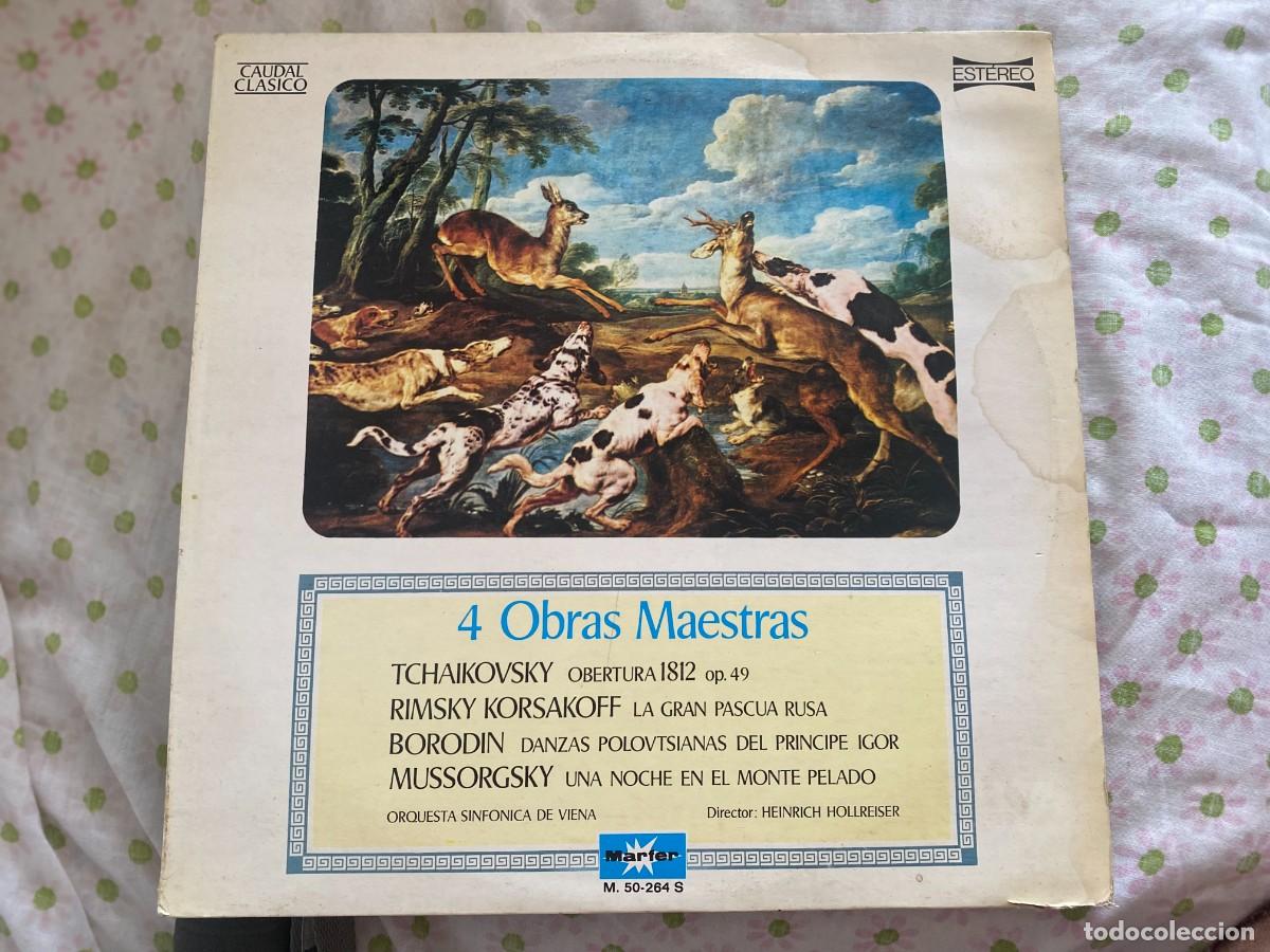 Discos de vinilo: LP 4 OBRAS MAESTRAS-VARIOS - Foto 1