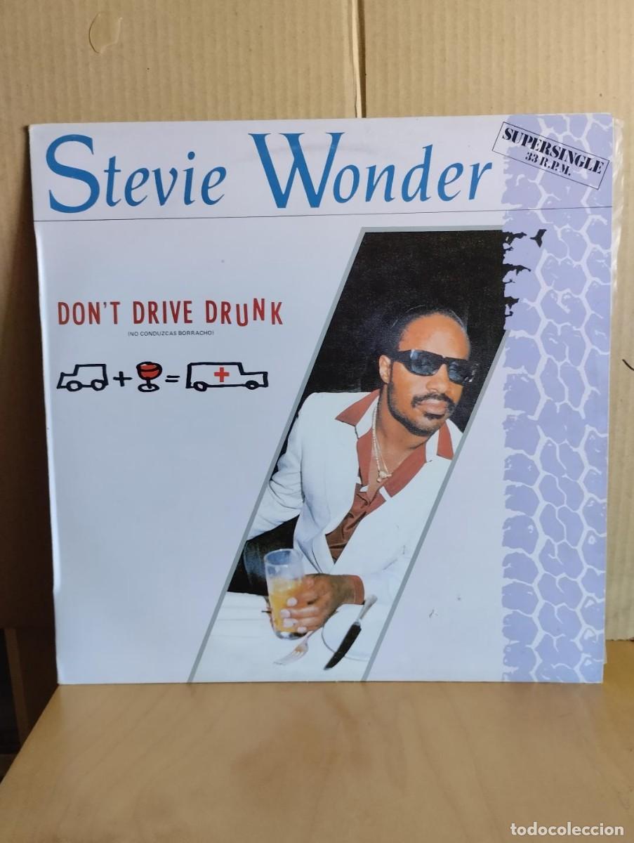 Discos de vinilo: STEVIE WONDER --- DON&acute;T DRIVE DRUNK - MAXI - Foto 1