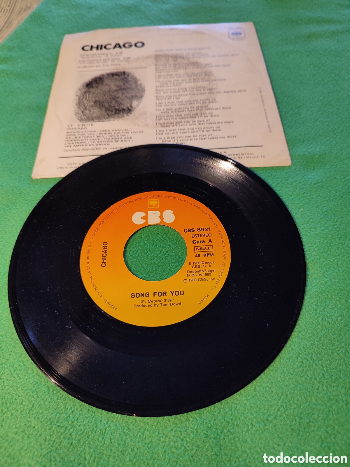 Discos de vinilo: Chicago - Canci&oacute;n para ti - Foto 2
