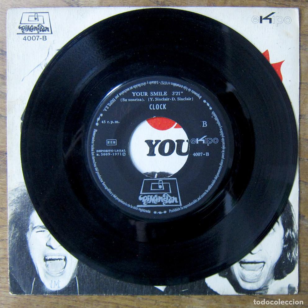 Discos de vinilo: CLOCK - YOUR SMILE / HANG ON - 1971 - - Foto 4