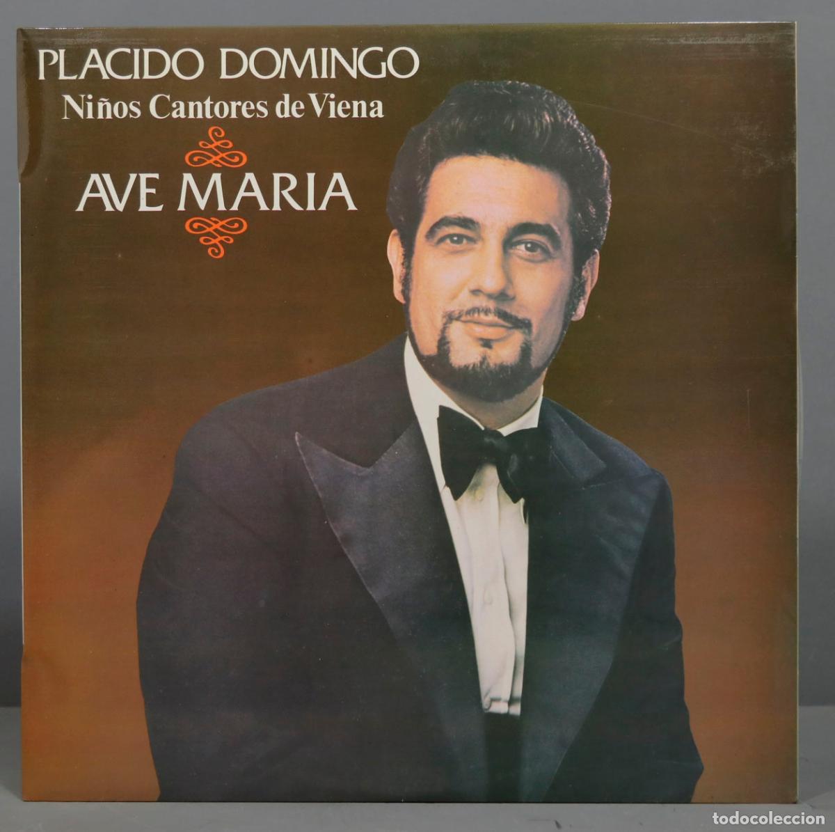 Vinyl-Schallplatten: LP. Placido Domingo AND Ni&ntilde;os Cantores De Viena - Ave Maria