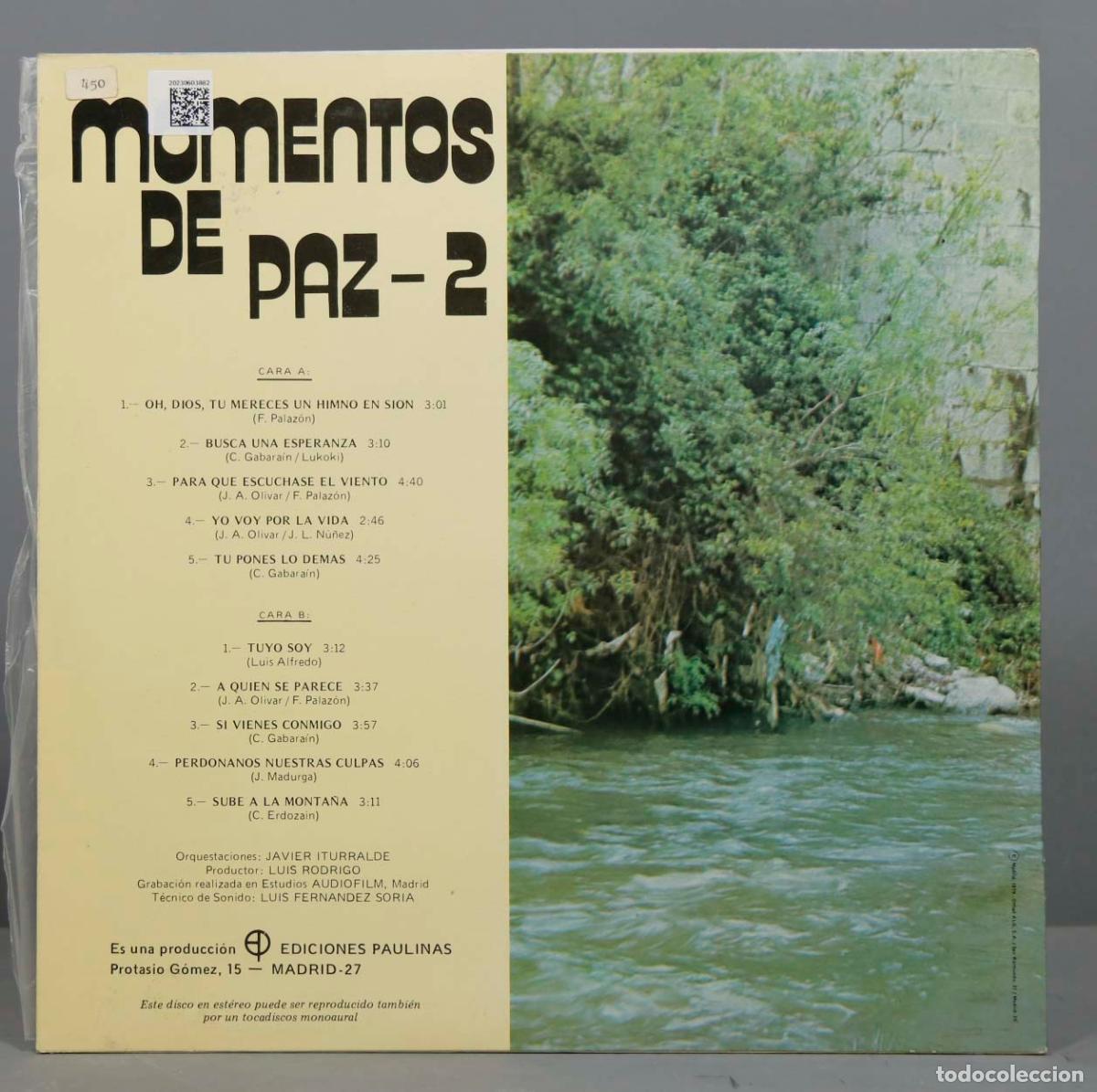 Discos de vinilo: LP. MOMENTOS PAZ 2 - Foto 2