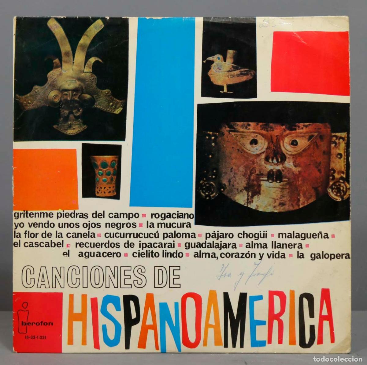 Discos de vinilo: LP. Canciones De Hispanoamerica - Foto 1