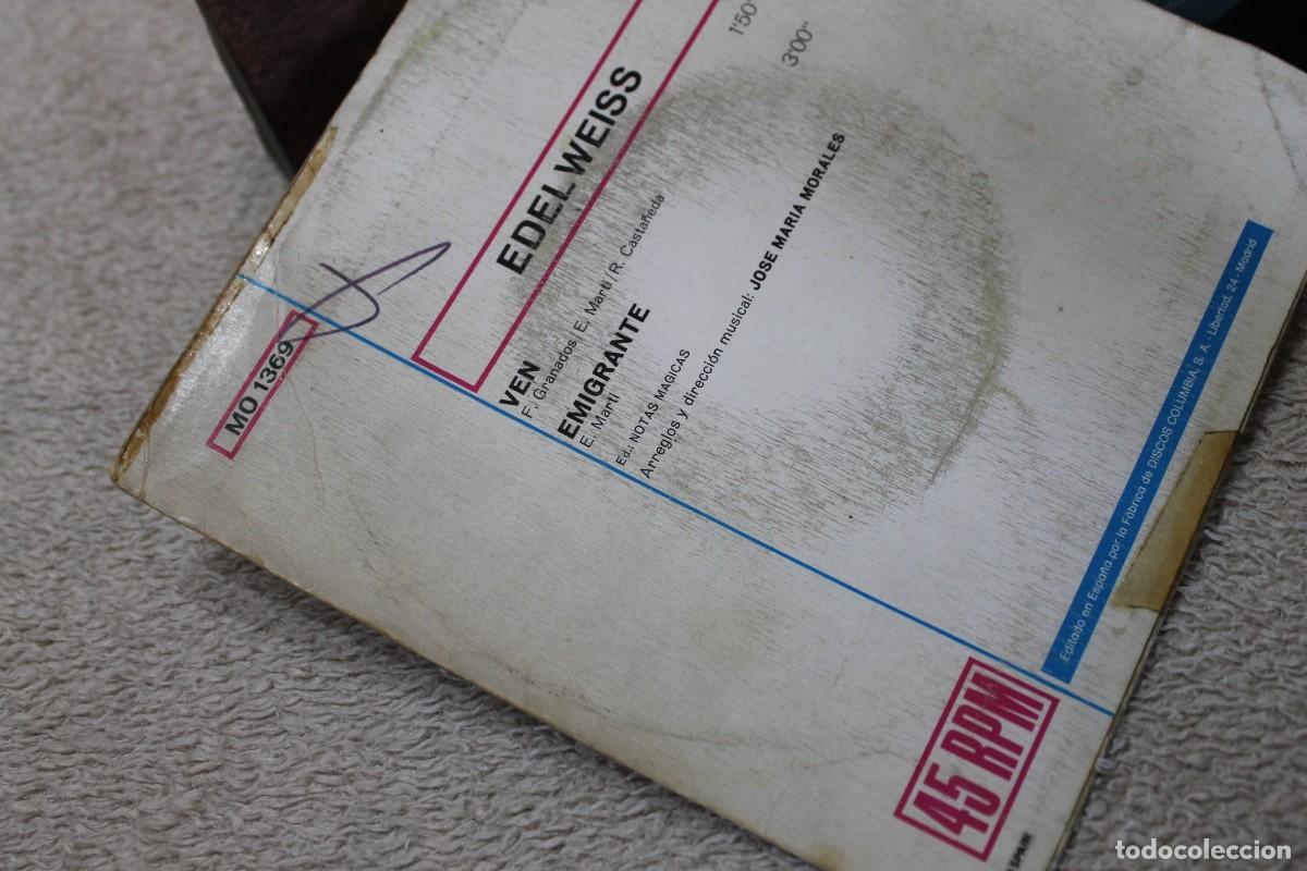 Discos de vinilo: EDELWEIS VEN SINGLE MADE IN SPAIN 1973 - Foto 4