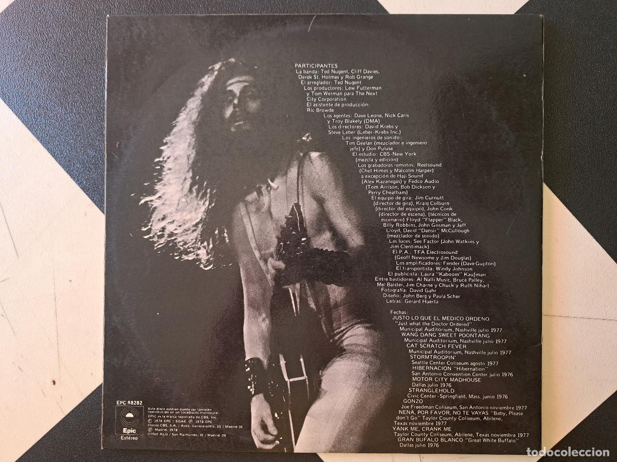 Discos de vinilo: LP Ted Nugent &ndash; Double Live Gonzo! 1978 - Foto 3