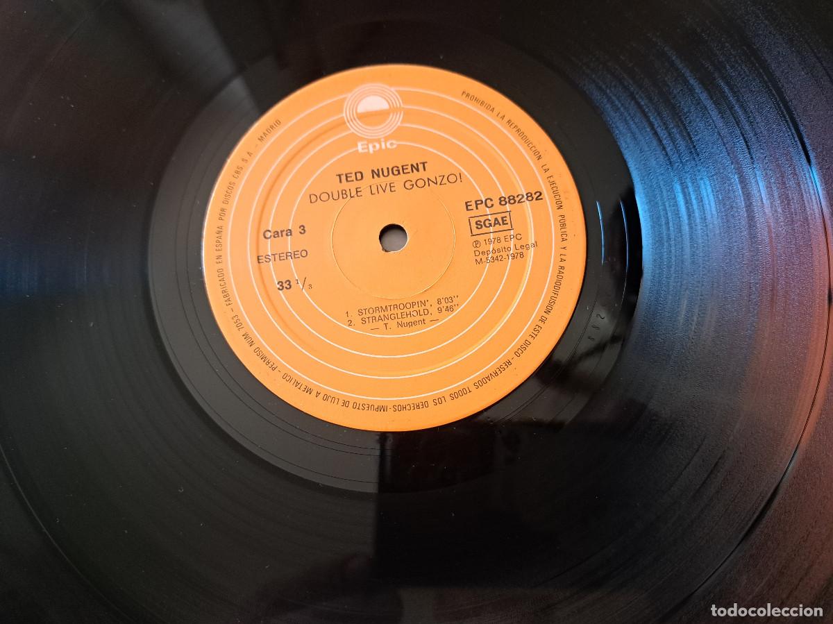 Discos de vinilo: LP Ted Nugent &ndash; Double Live Gonzo! 1978 - Foto 6