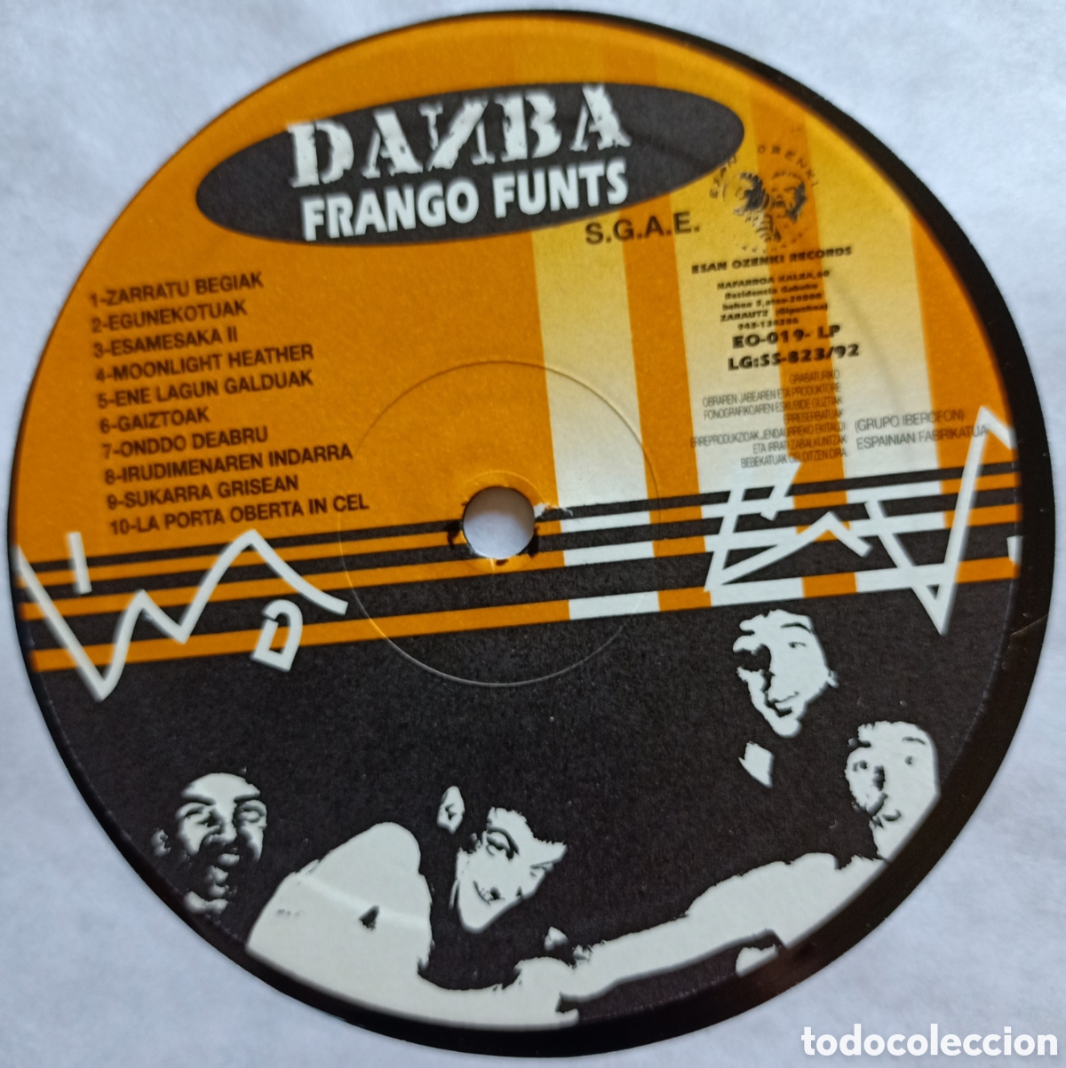 Discos de vinilo: LP Vinilo - Danba - Frango Funts - 1992 Esan Ozenki - Incluye el insert. - Foto 5