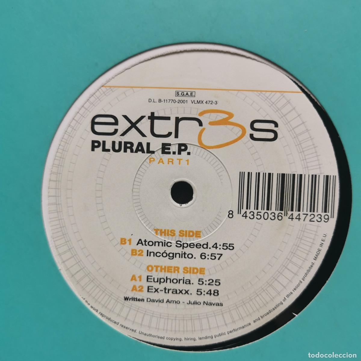 Discos de vinilo: EXTR3S - PLURAL EP PART 1 - Foto 2