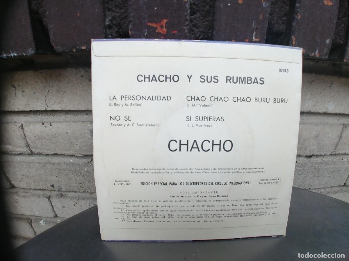 Discos de vinilo: CHACHO Y SUS RUMBAS-EP LA PERSONALIDAD +3 - Foto 2