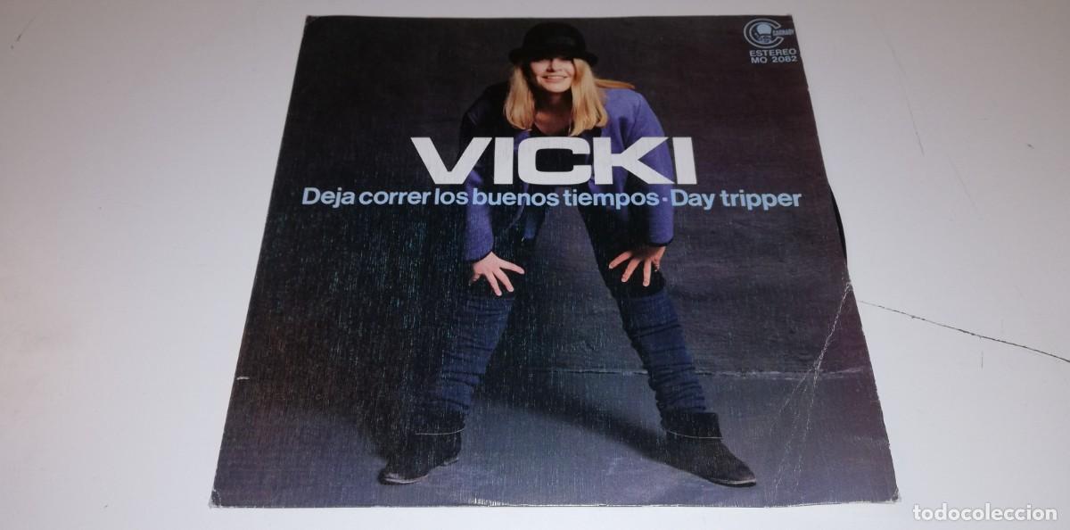 Vinyl-Schallplatten: S15- VICKI DEJA CORRER LOS BUENOS TIEMPOS (7&rdquo;, Single)PROMO- POR VG DIS NM