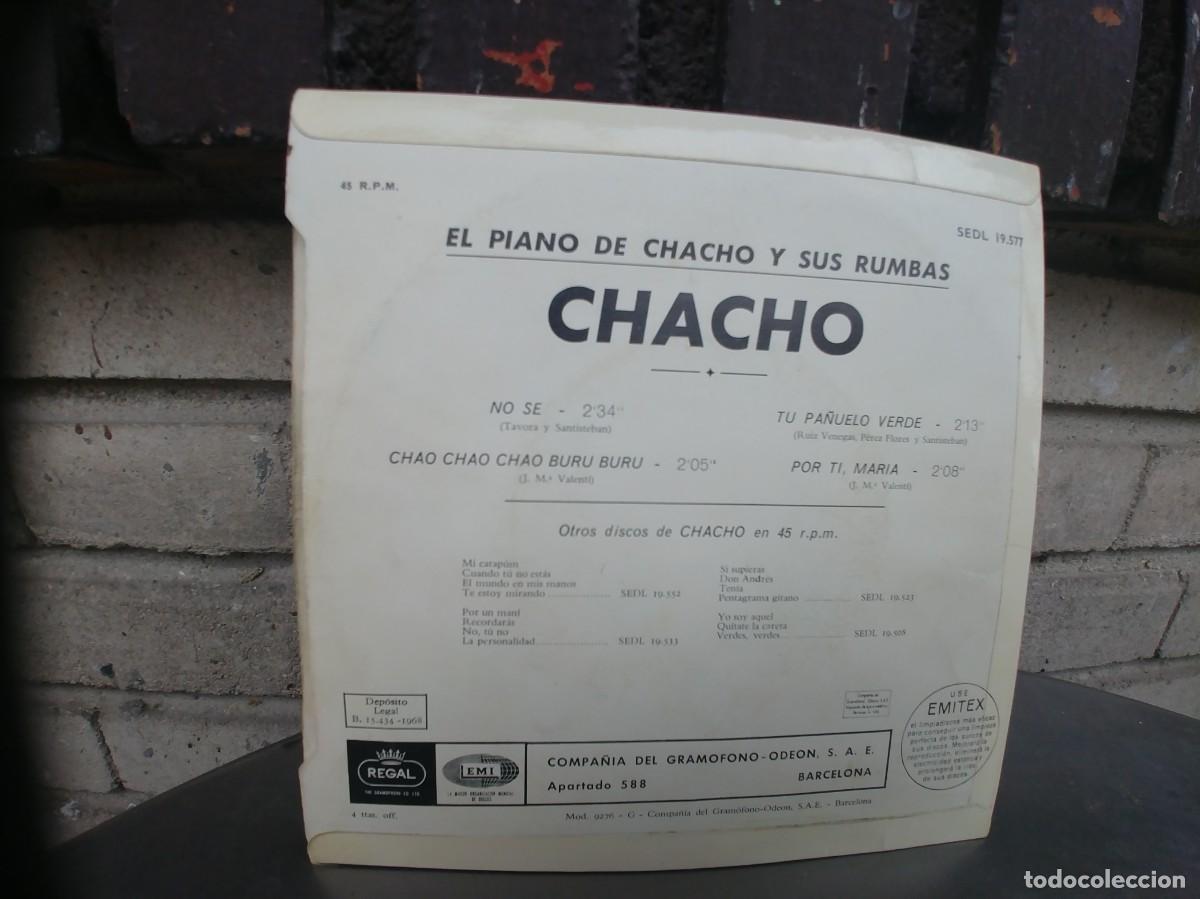 Discos de vinilo: CHACHO-EP NO SE +3 - Foto 2