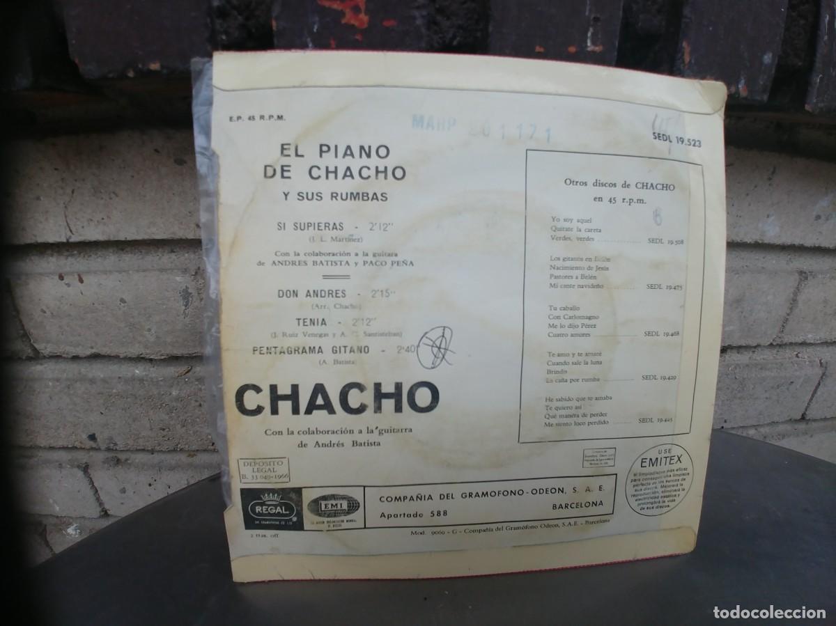 Discos de vinilo: CHACHO-EP SI SUPIERAS +3 - Foto 2