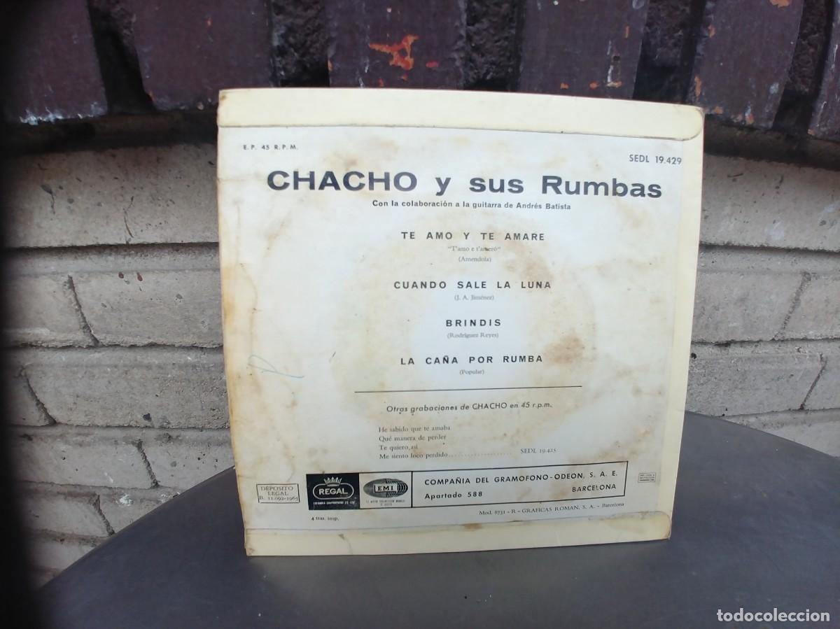 Discos de vinilo: CHACHO-EP TE AMO Y TE AMARE +3 - Foto 2