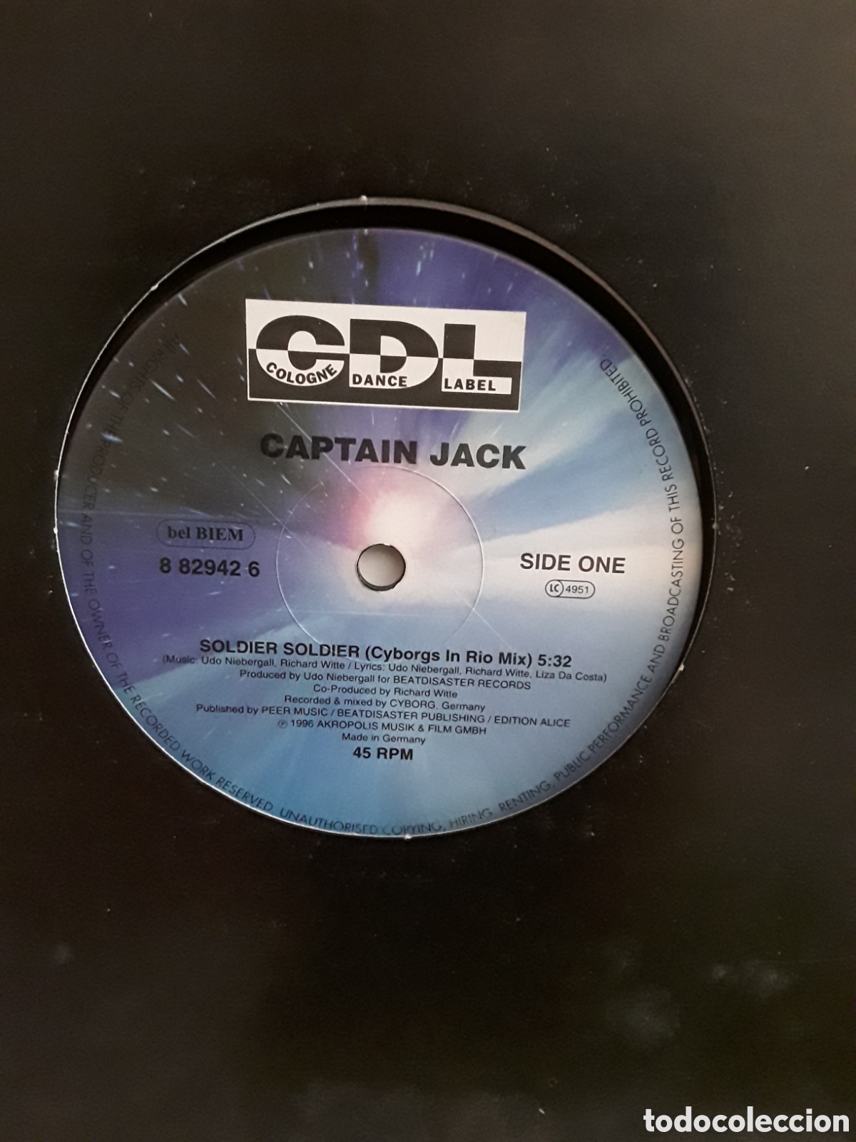 Discos de vinilo: Captain Jack &lrm;&ndash; Soldier Soldier - Foto 2