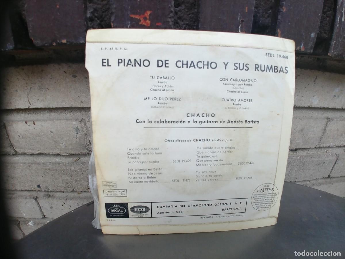 Discos de vinilo: CHACHO-EP TU CABALLO +3 - Foto 2