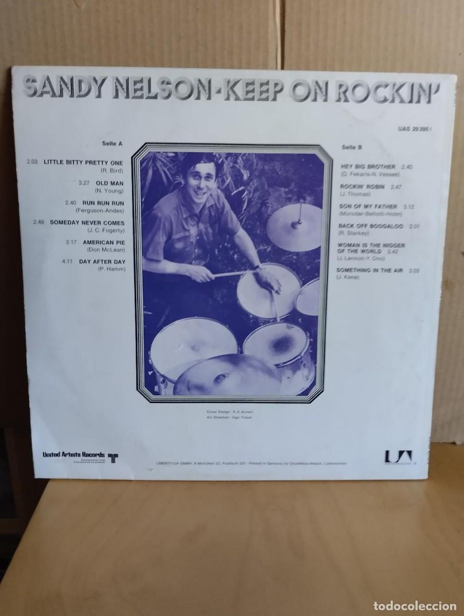 Discos de vinilo: SANDY NELSON --- KEEP ON ROCKIN&acute; - Foto 2