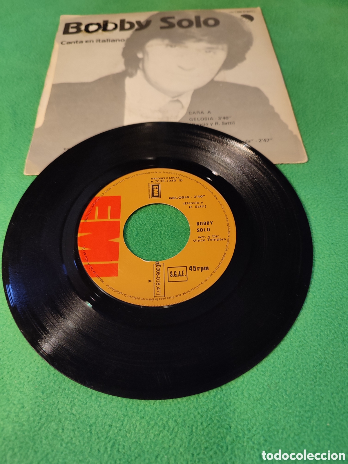Discos de vinilo: Bobby Solo - Gelosia - Foto 2