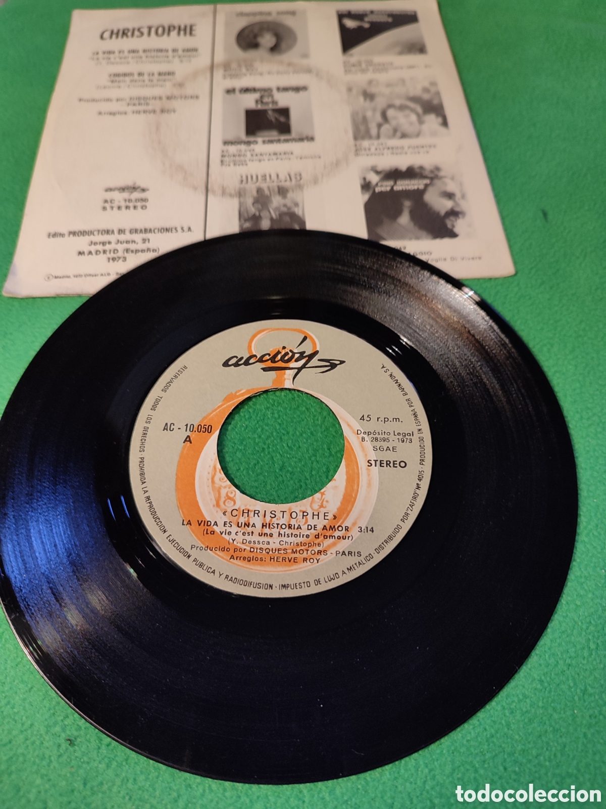 Discos de vinilo: Christophe - La vida es una historia de amor - Foto 2