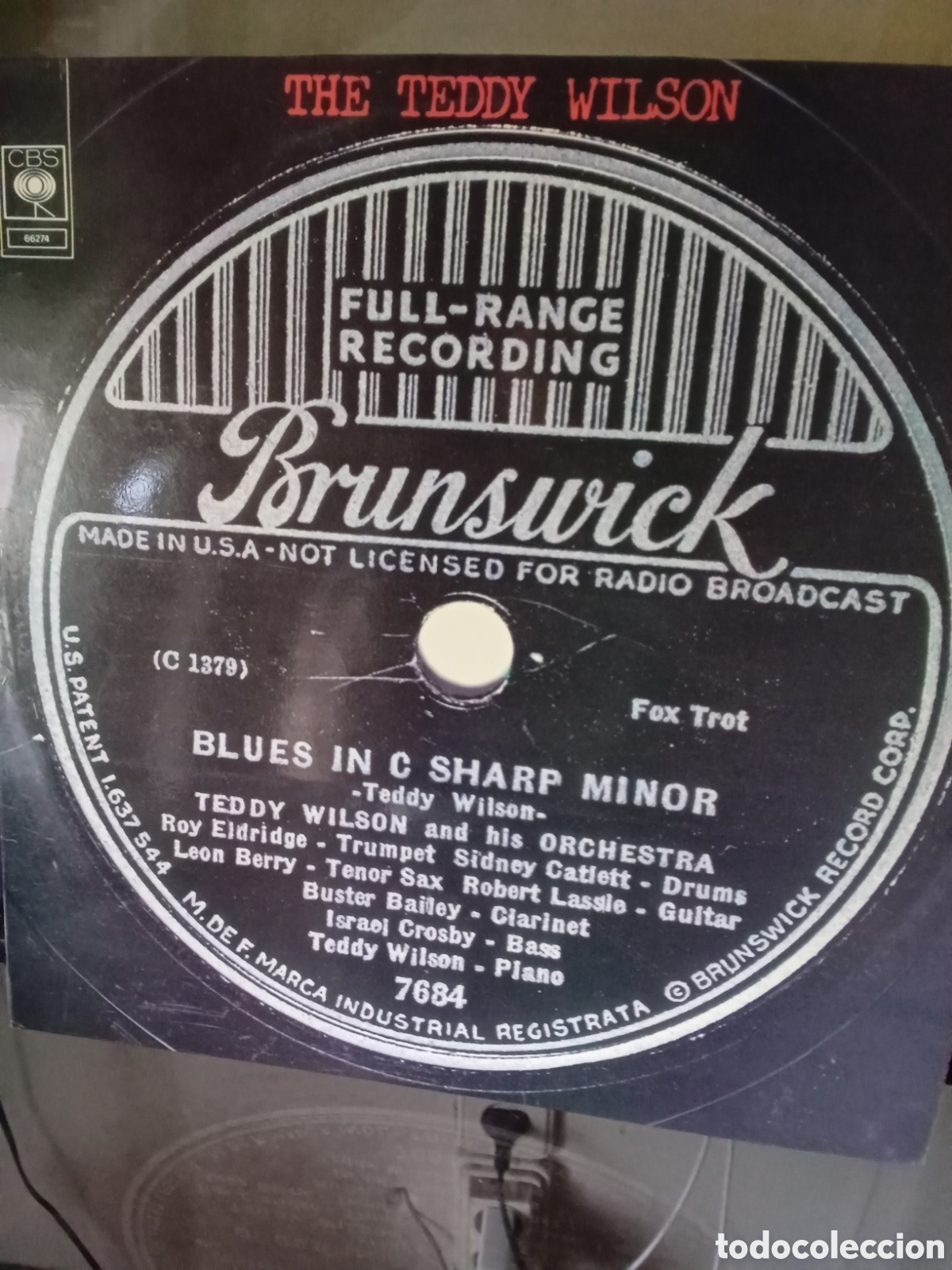Disques de vinyle: THE TEDDY WILSON &rdquo; BRUNSWICK &rdquo; &rdquo; BLUES IN C SHARP MINOR &rdquo; Doble LP SONY JAPAN DOBLE LP