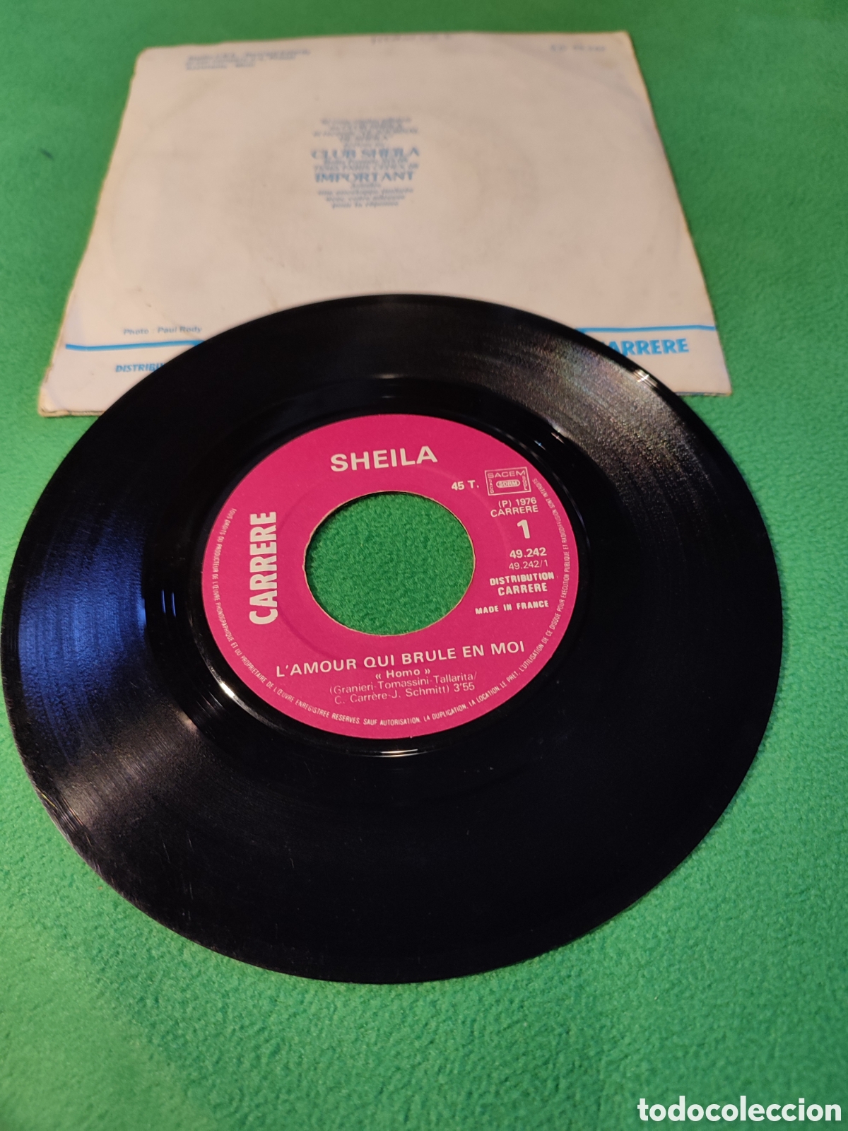 Discos de vinilo: Sheila - Lamour qui brule en moi - Foto 2