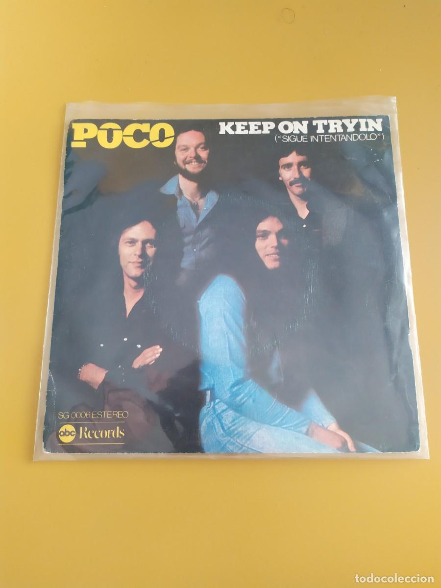 Discos de vinilo: Poco - Keep on tryin / Georgia, bind my ties 1976 - Foto 1
