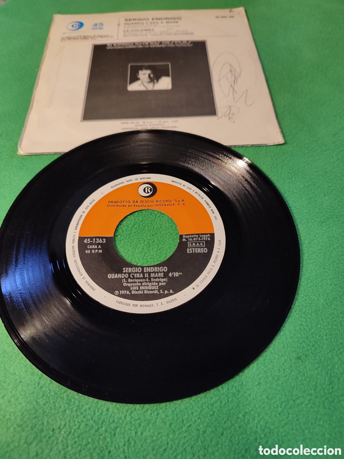 Discos de vinilo: Sergio Endrigo - Quando cera Il mare - Foto 2