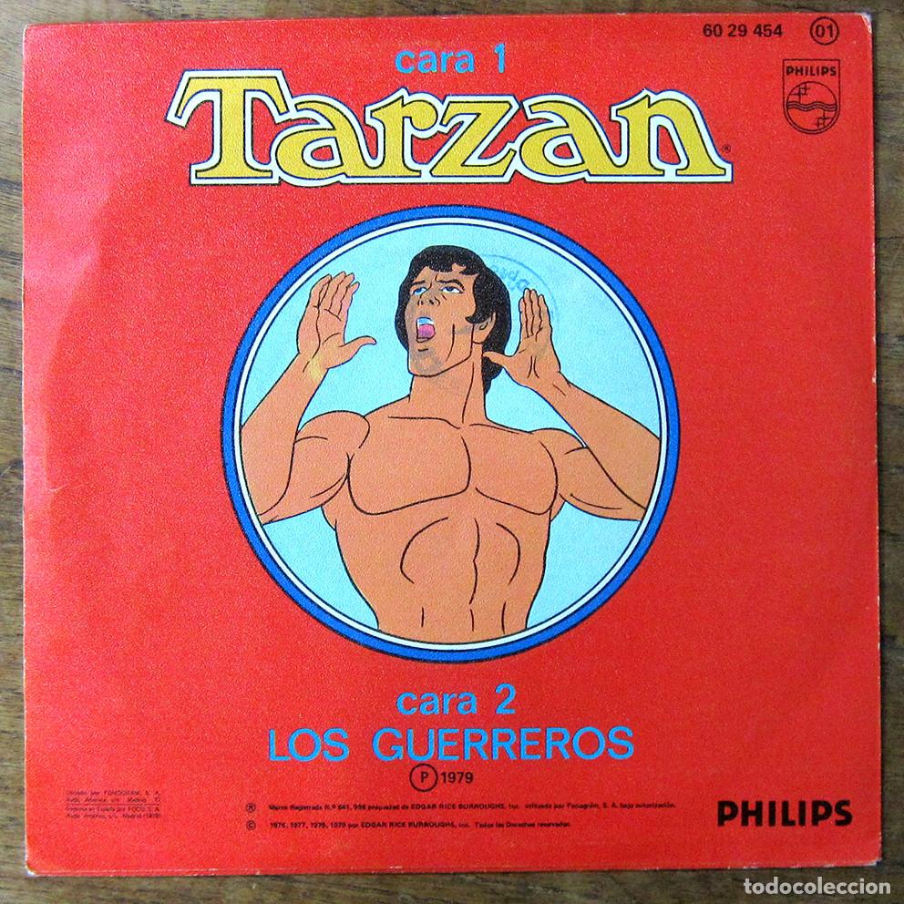 Discos de vinilo: VERSI&Oacute;N ORIGINAL TELEVISI&Oacute;N - TARZ&Aacute;N / LOS GUERREROS - 1979 - - Foto 2