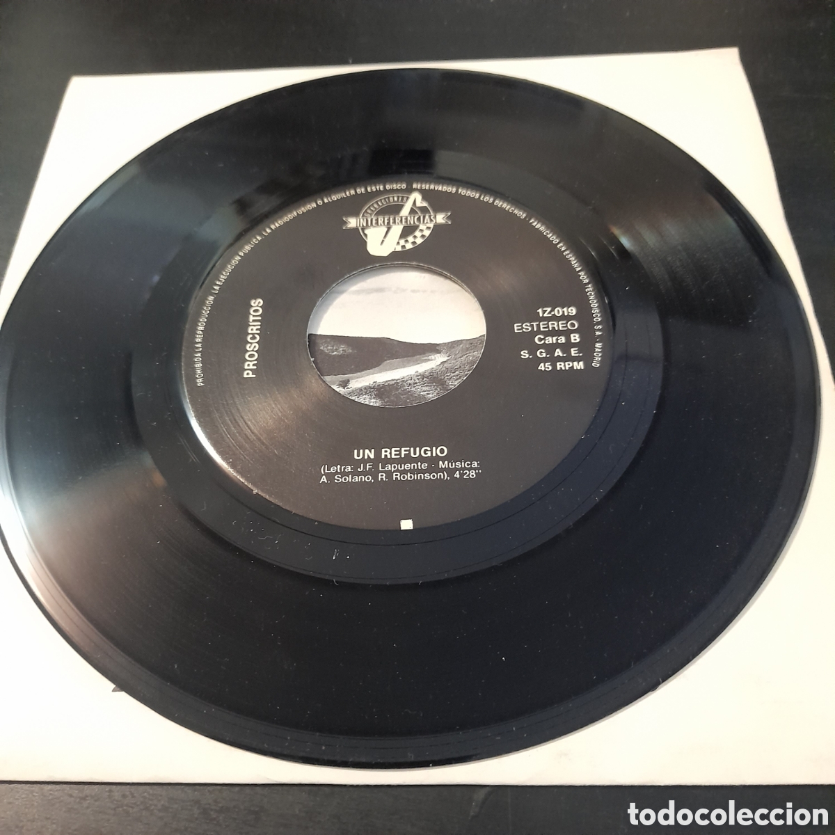 Discos de vinilo: Proscritos &ndash; La Puerta De Atr&aacute;s. Vinilo, 7&rdquo;, Single 1990 - Foto 4