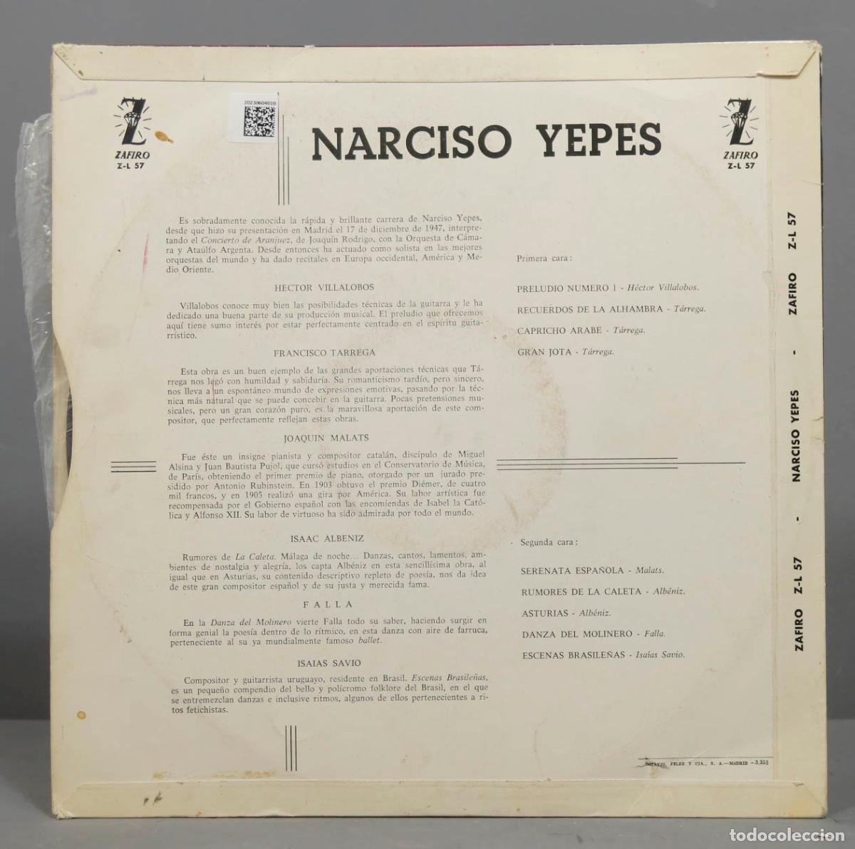 Discos de vinilo: LP. NARCISO YEPES - Foto 2