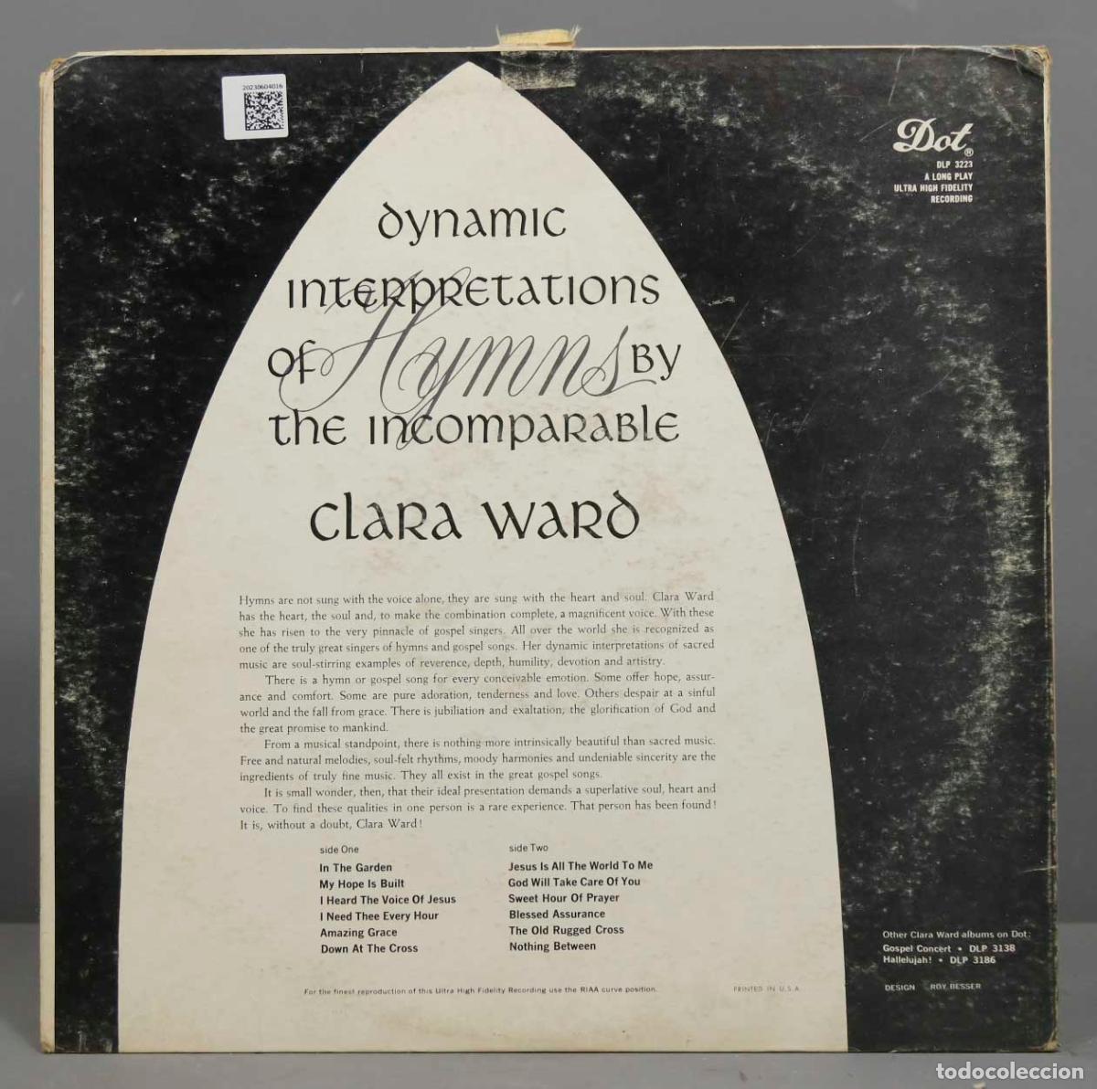 Discos de vinilo: LP. Clara Ward &ndash; Hymns - Foto 2