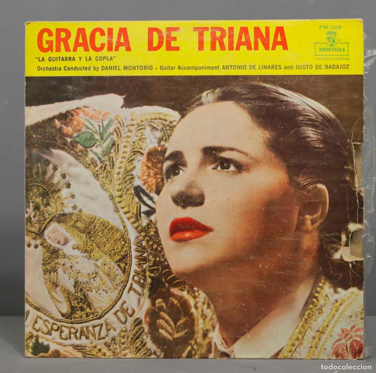 Discos de vinilo: LP. GRACIA DE TRIANA. LA GUITARRA Y LA COPLA - Foto 1