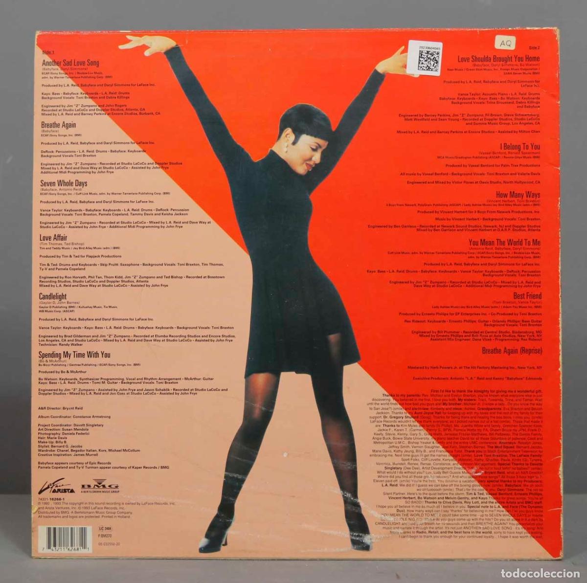 Discos de vinilo: LP. Toni Braxton &lrm;&ndash; Toni Braxton - Foto 2