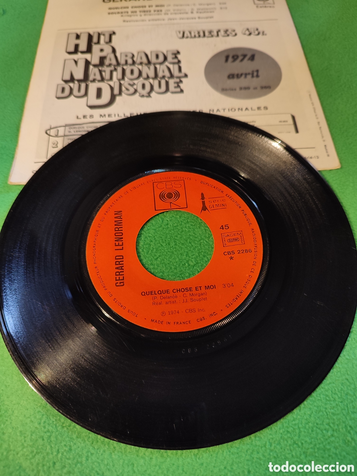 Discos de vinilo: Gerard Lenorman - Quelque chose et moi - Foto 2