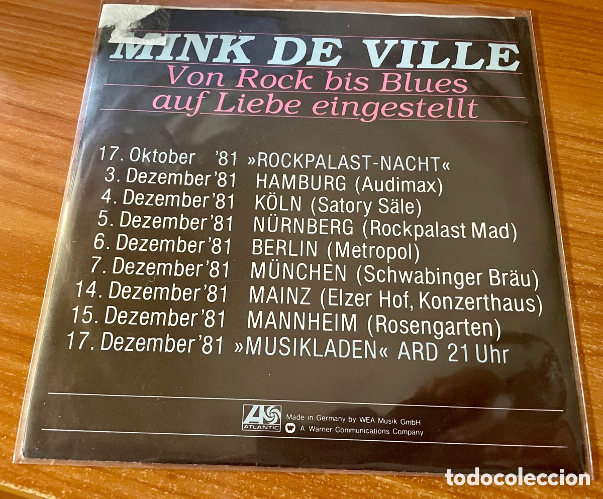 Discos de vinilo: Mink DeVille &ndash; Love And Emotion single 7&rdquo; Atlantic 1981 - Foto 2