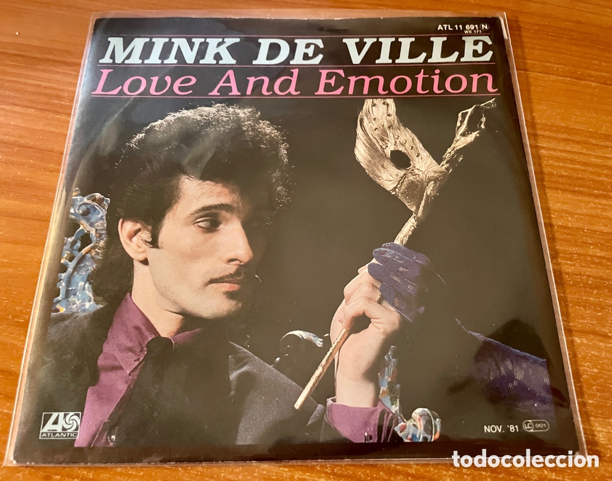 Discos de vinilo: Mink DeVille &ndash; Love And Emotion single 7&rdquo; Atlantic 1981 - Foto 1