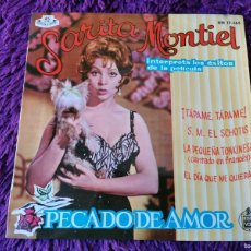 Dischi in vinile: SARITA MONTIEL – PECADO DE AMOR, VINYL 7” EP 1961 SPAIN HH 17-165