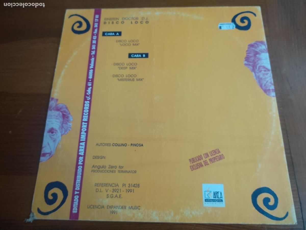 Discos de vinilo: Einstein Doctor D.J. &lrm;&ndash; Disco Loco - Foto 2