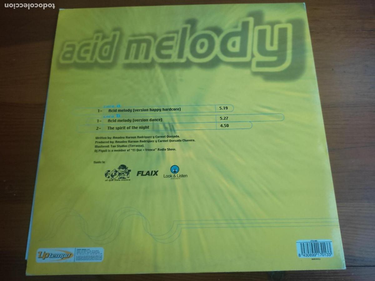 Discos de vinilo: DJ Piyuli &lrm;&ndash; Acid Melody - Foto 2