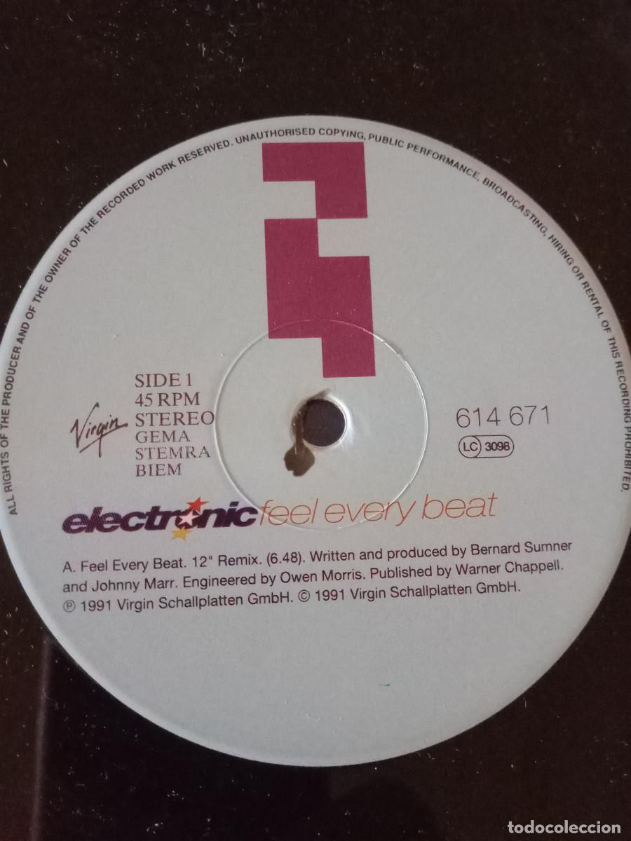 Discos de vinilo: ELECTRONIC / FEEL EVERY BEAT - Foto 3