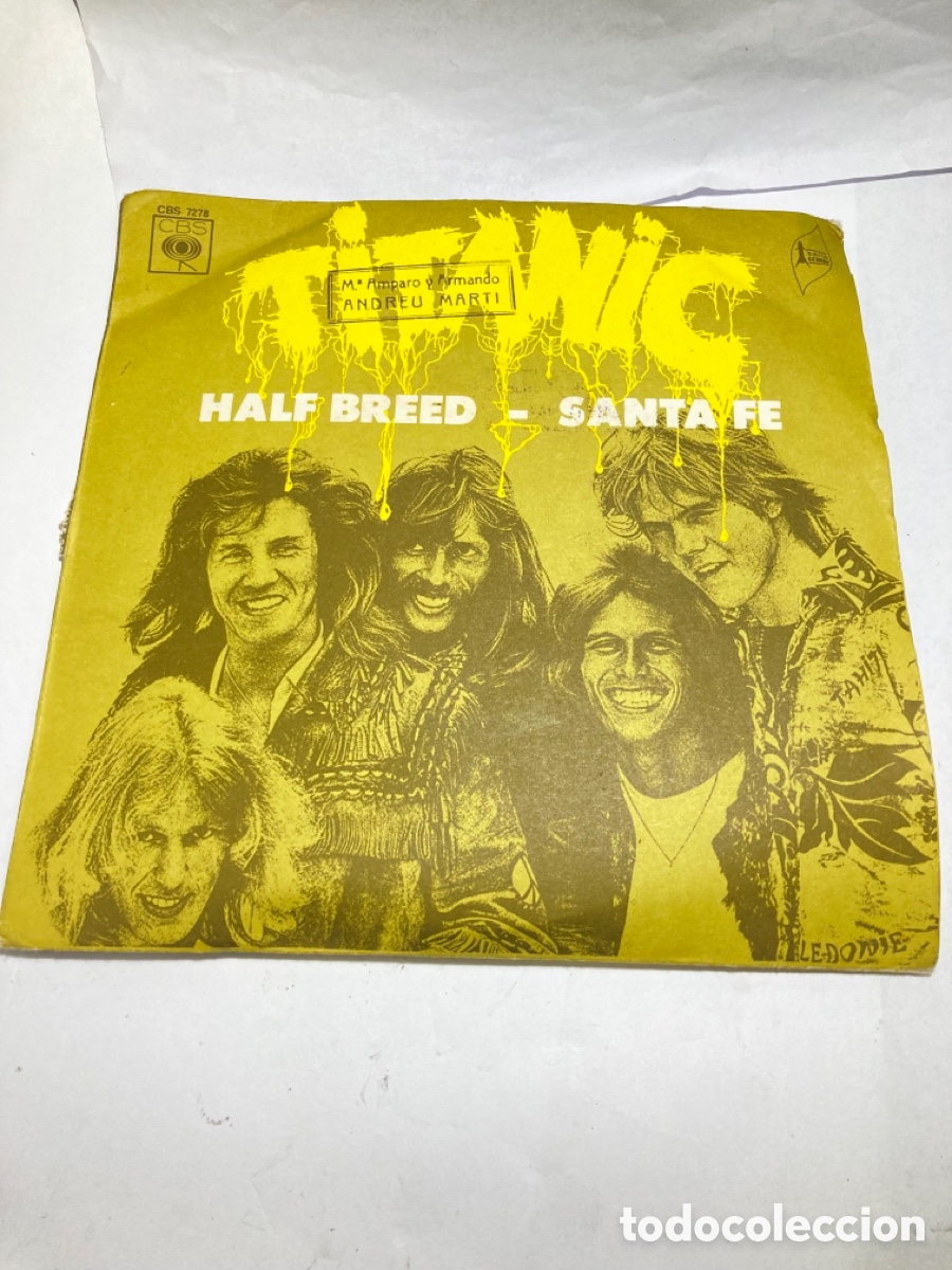 Discos de vinilo: Singles TITANIC Halg Bredd - Santa Fe 1972 - Foto 1