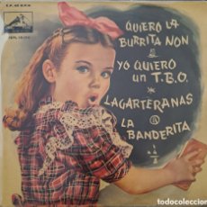Discos de vinilo: LITA TORELLO. CORO DE NIÑAS Y ORQUESTA. QUIERO LA BURRITA +3. LA VOZ DE SU AMO. 1958. LGS.3
