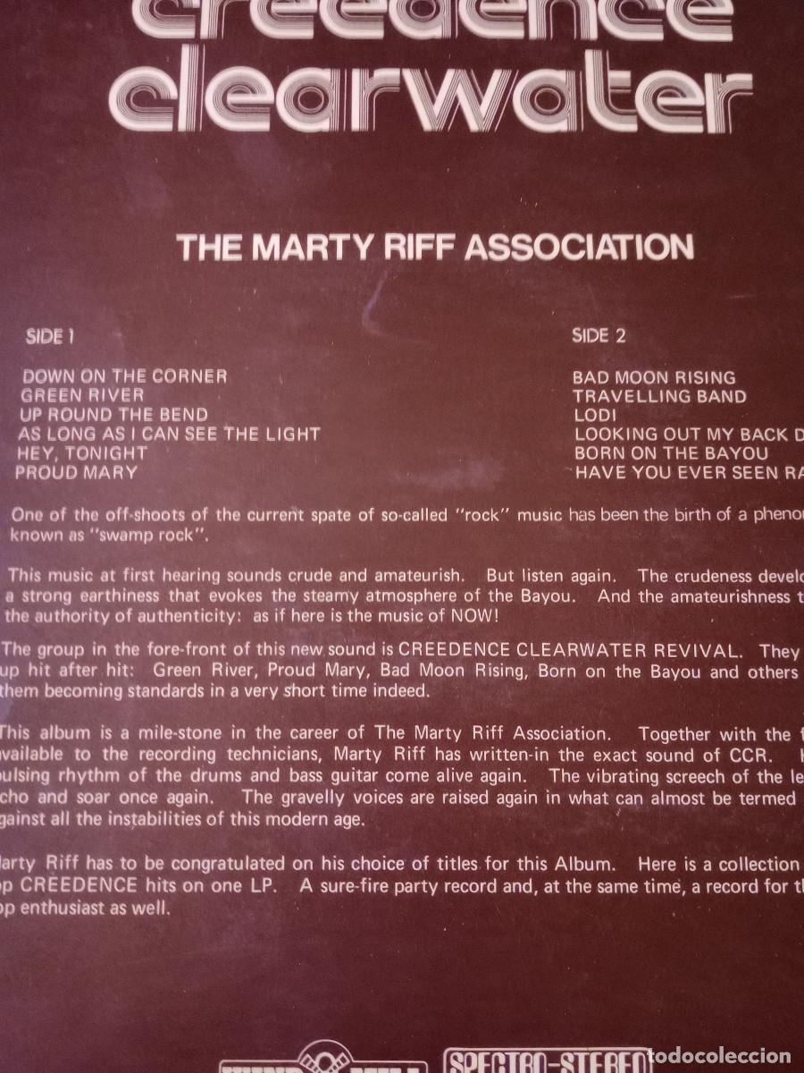 Discos de vinilo: CREDENCE CLEARWATER / THE MARTY RIFF - Foto 3