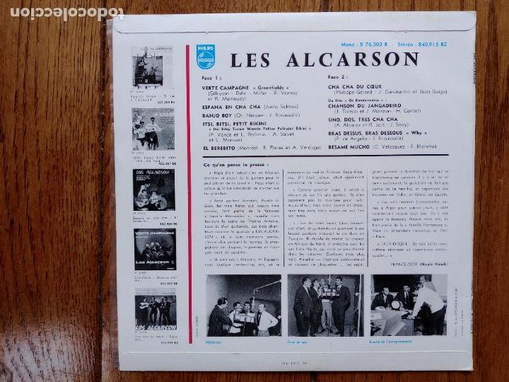 Discos de vinilo: Les Alcarson - verte campagne + 9 - Foto 2