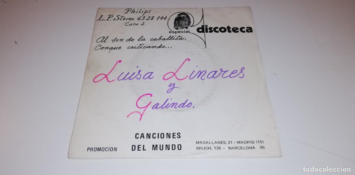 Dischi in vinile: S17-LUISA LINARES Y GALINDO 7&rdquo;- POR VG DIS NM