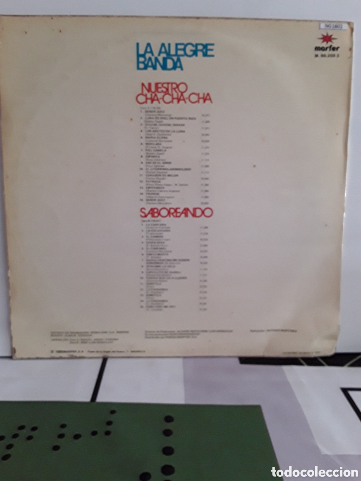 Discos de vinilo: La Alegre Banda &lrm;&ndash; Nuestro Cha Cha Cha - Foto 2