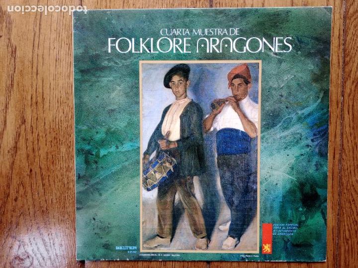 Disques de vinyle: Cuarta muestra de folklore aragon&eacute;s - homenaje al gaitero De Las Parras y al pastor de Andorra