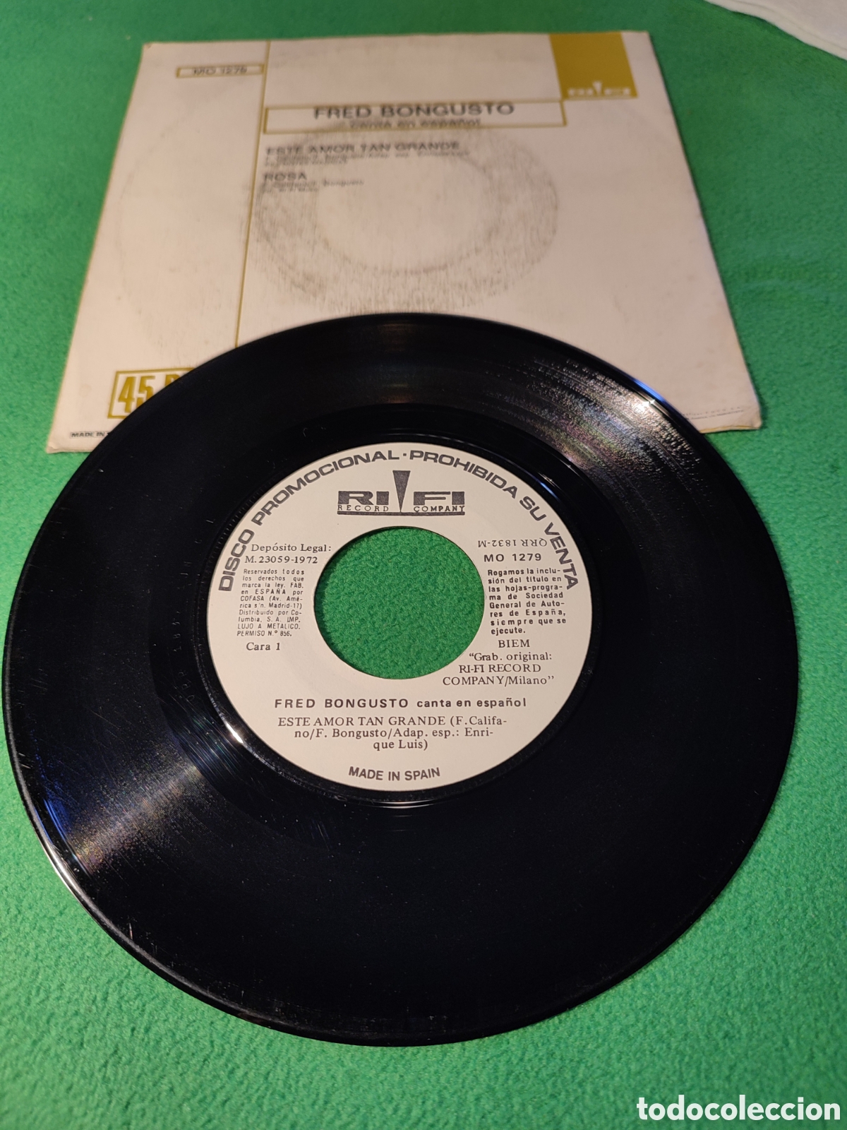 Discos de vinilo: Fred Bongusto - Este amor tan grande - Foto 2